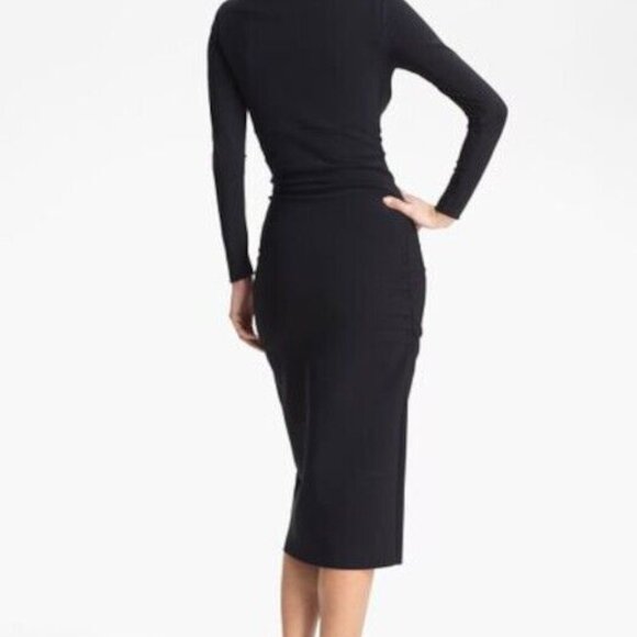 NWT Chiara Boni La Petite Robe Tuby Velvet Dress 8 US/44IT Forest Green - Picture 5 of 6